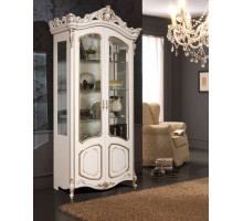 Шкаф-витрина двухдверная Элиза (беж)