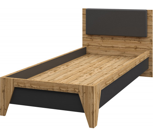 Односпальная кровать 90x200 Сканди МН-036-21 графит