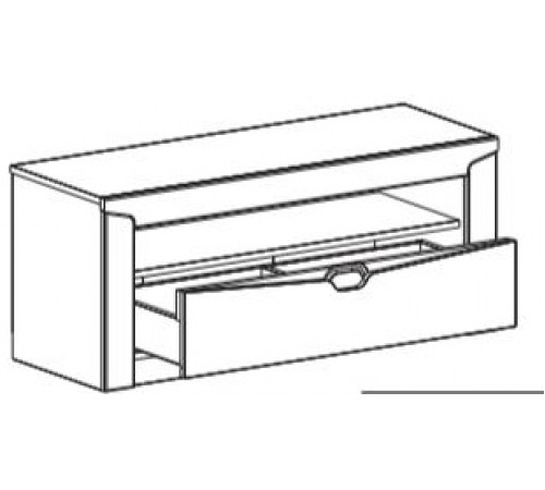 Тумба под ТВ Соренто с ящиком дуб бонифаций