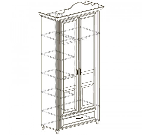 Алиса №553 Шкаф 2-дверный